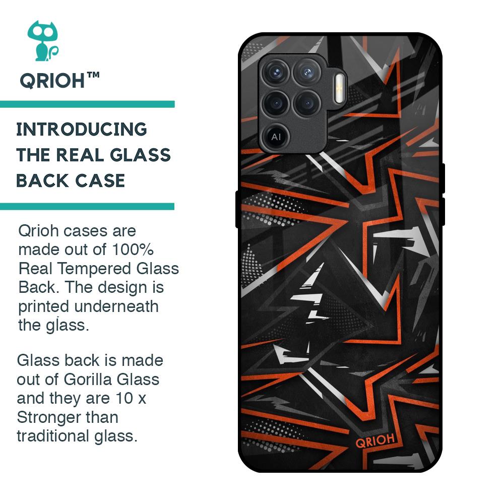Vector Art Glass Case for Oppo F19 Pro