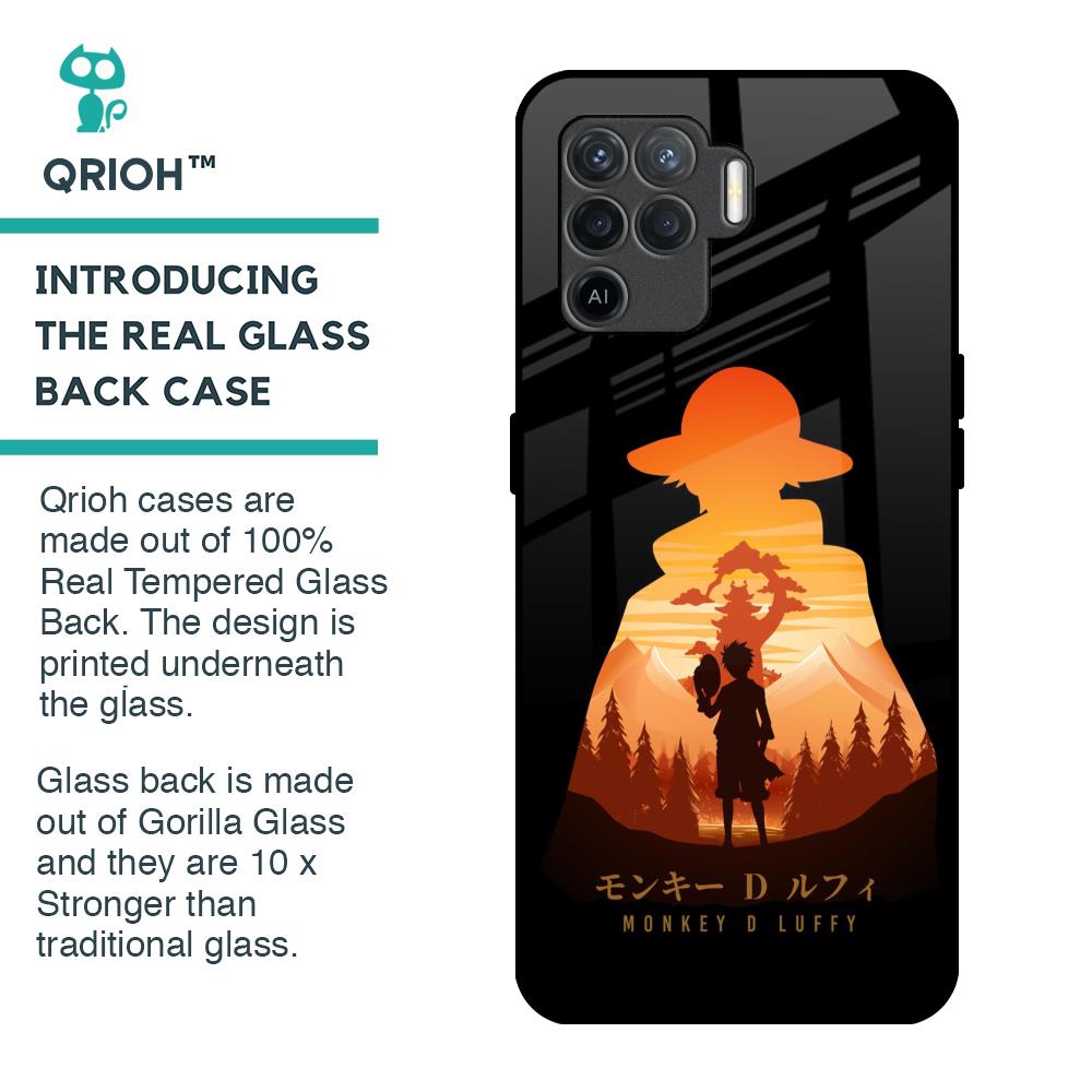 Luffy One Piece Glass Case for Oppo F19 Pro