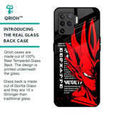 Red Vegeta Glass Case for Oppo F19 Pro