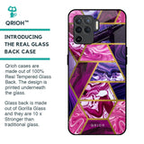Electroplated Geometric Marble Glass Case for Oppo F19 Pro