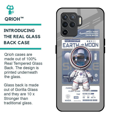 Space Flight Pass Glass Case for Oppo F19 Pro