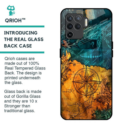 Architecture Map Glass Case for Oppo F19 Pro