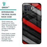 Soft Wooden Texture Glass Case for Oppo F19 Pro