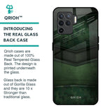 Green Leather Glass Case for Oppo F19 Pro