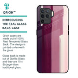 Brush Stroke Art Glass Case for Oppo F19 Pro