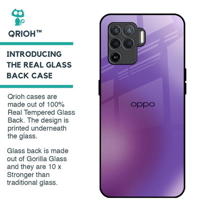 Ultraviolet Gradient Glass Case for Oppo F19 Pro
