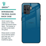 Cobalt Blue Glass Case for Oppo F19 Pro