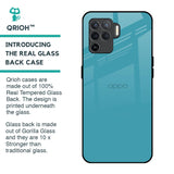 Oceanic Turquiose Glass Case for Oppo F19 Pro