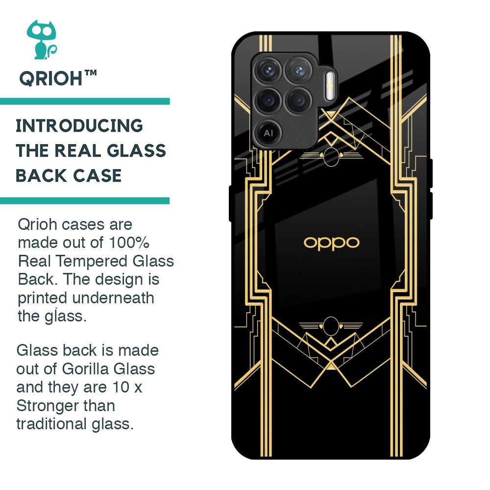 Sacred Logo Glass Case for Oppo F19 Pro