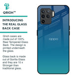 Celestial Blue Glass Case For Oppo F19 Pro