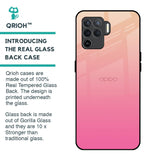 Pastel Pink Gradient Glass Case For Oppo F19 Pro