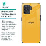 Fluorescent Yellow Glass case for Oppo F19 Pro