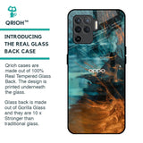 Golden Splash Glass Case for Oppo F19 Pro