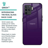Dark Purple Glass Case for Oppo F19 Pro
