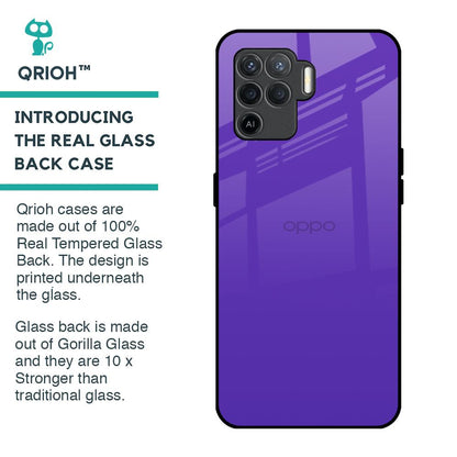Amethyst Purple Glass Case for Oppo F19 Pro