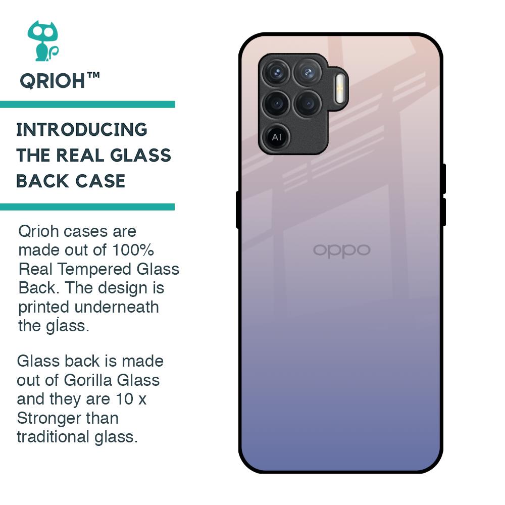 Rose Hue Glass Case for Oppo F19 Pro