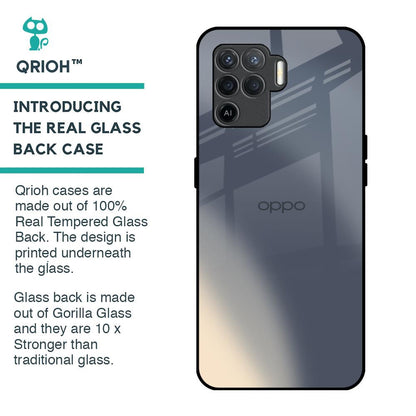 Metallic Gradient Glass Case for Oppo F19 Pro