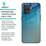 Sea Theme Gradient Glass Case for Oppo F19 Pro