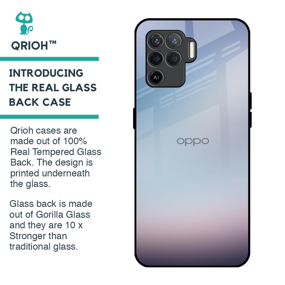 Light Sky Texture Glass Case for Oppo F19 Pro
