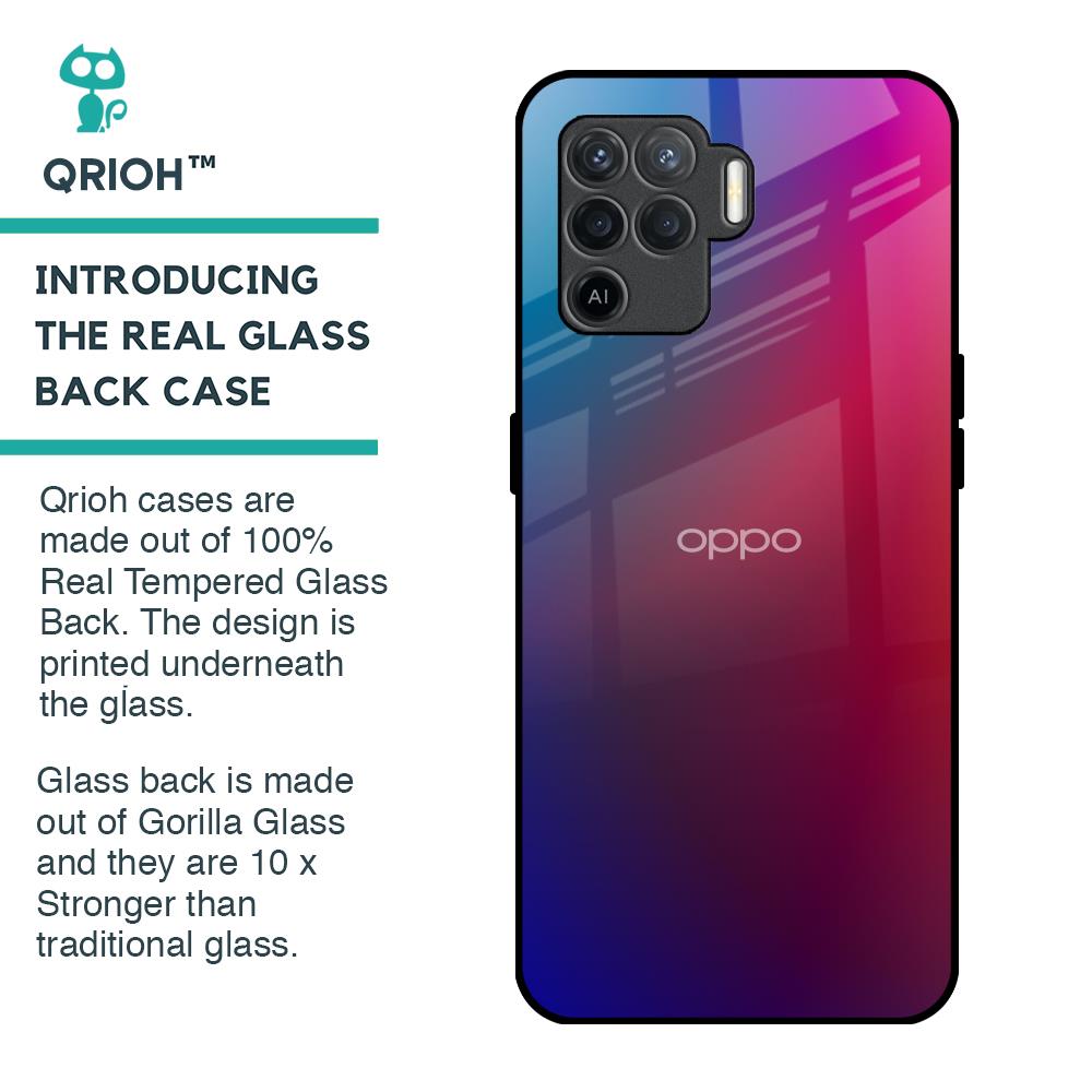 Magical Color Shade Glass Case for Oppo F19 Pro