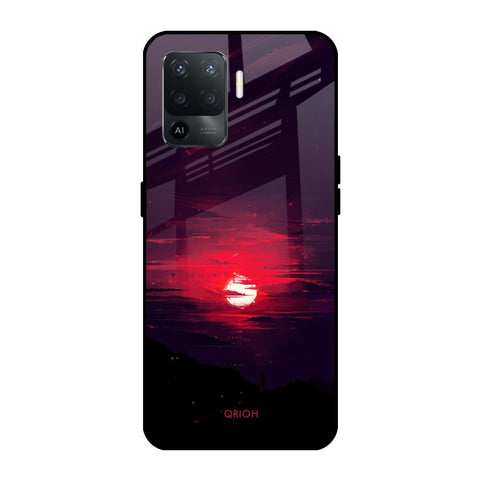 Morning Red Sky Oppo F19 Pro Glass Cases & Covers Online