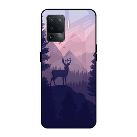 Deer In Night Oppo F19 Pro Glass Cases & Covers Online