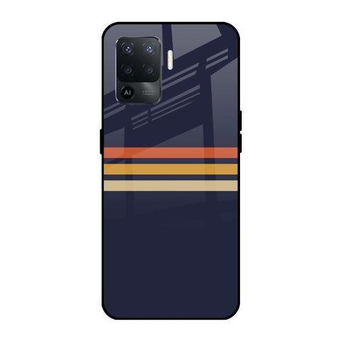Tricolor Stripes Oppo F19 Pro Glass Cases & Covers Online