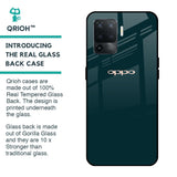 Hunter Green Glass Case For Oppo F19 Pro
