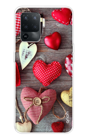 Valentine Hearts Oppo F19 Pro Back Cover