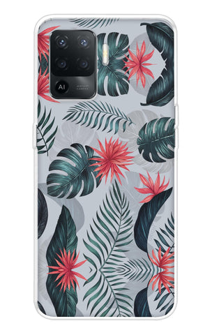 Retro Floral Leaf Oppo F19 Pro Back Cover