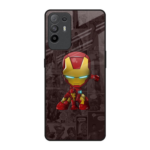 Angry Baby Super Hero Oppo F19 Pro Plus Glass Back Cover Online