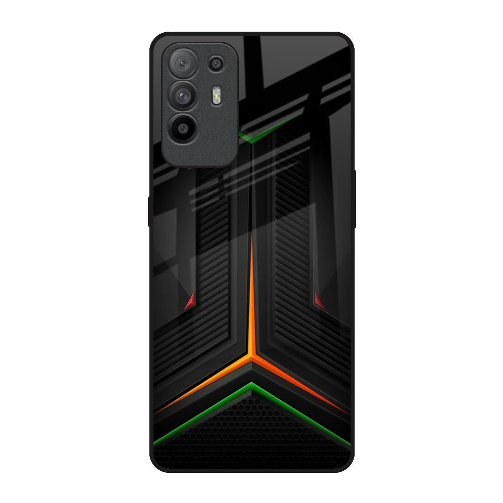 Modern Ultra Chevron Oppo F19 Pro Plus Glass Back Cover Online