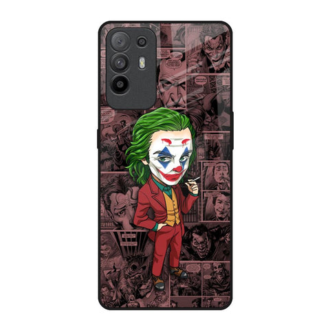 Joker Cartoon Oppo F19 Pro Plus Glass Back Cover Online