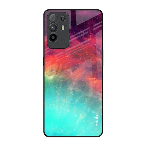 Colorful Aura Oppo F19 Pro Plus Glass Back Cover Online