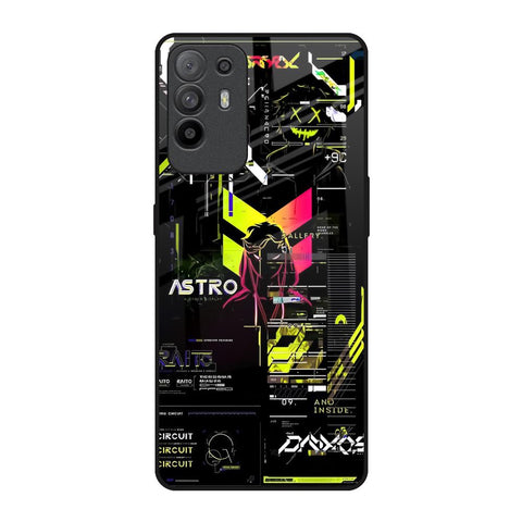 Astro Glitch Oppo F19 Pro Plus Glass Back Cover Online