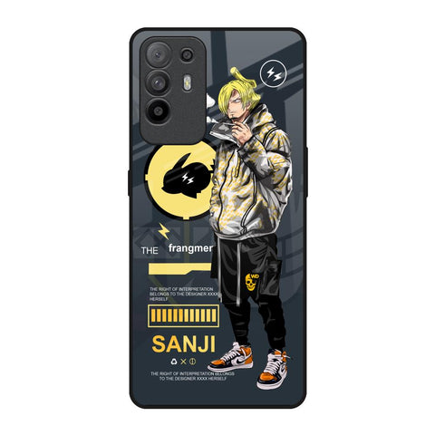 Cool Sanji Oppo F19 Pro Plus Glass Back Cover Online