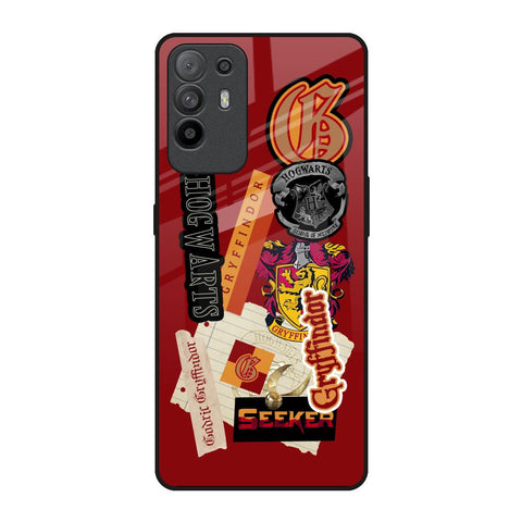 Gryffindor Oppo F19 Pro Plus Glass Back Cover Online