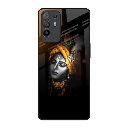 Ombre Krishna Oppo F19 Pro Plus Glass Back Cover Online