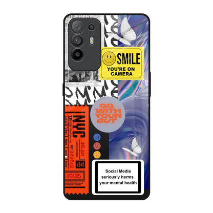 Smile for Camera Oppo F19 Pro Plus Glass Back Cover Online