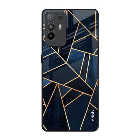 Abstract Tiles Oppo F19 Pro Plus Glass Back Cover Online
