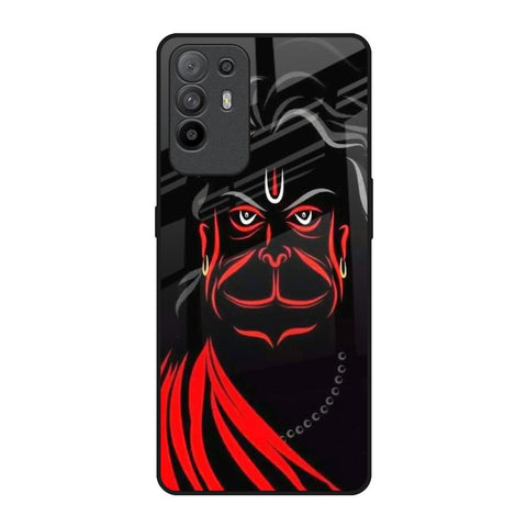 Lord Hanuman Oppo F19 Pro Plus Glass Back Cover Online