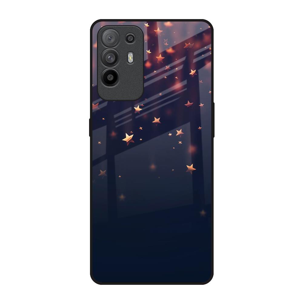 Falling Stars Oppo F19 Pro Plus Glass Back Cover Online