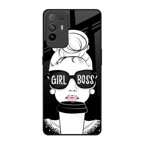 Girl Boss Oppo F19 Pro Plus Glass Back Cover Online