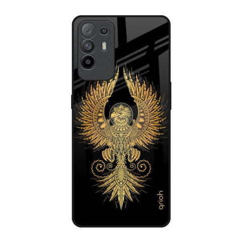 Mythical Phoenix Art Oppo F19 Pro Plus Glass Back Cover Online