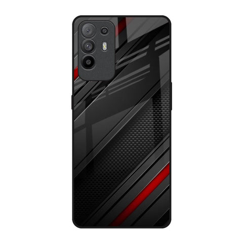 Modern Abstract Oppo F19 Pro Plus Glass Back Cover Online