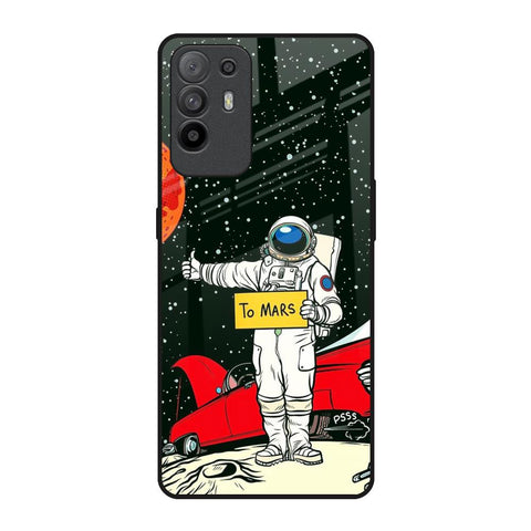 Astronaut on Mars Oppo F19 Pro Plus Glass Back Cover Online