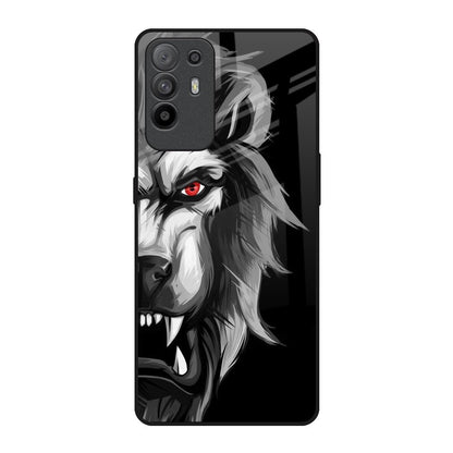 Wild Lion Oppo F19 Pro Plus Glass Back Cover Online