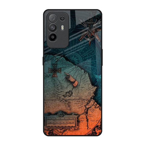 Geographical Map Oppo F19 Pro Plus Glass Back Cover Online