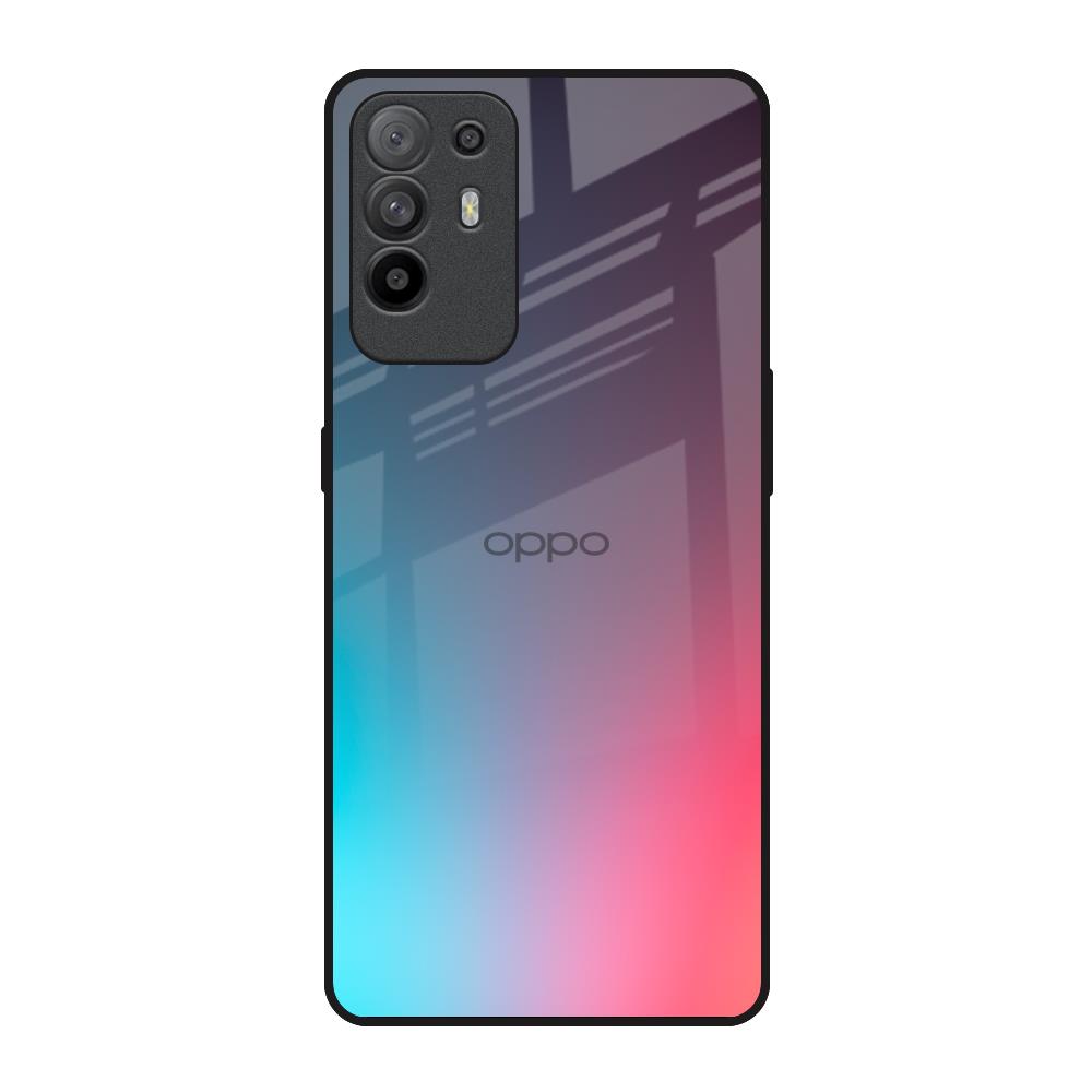 Rainbow Laser Oppo F19 Pro Plus Glass Back Cover Online