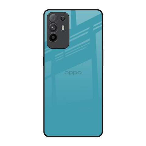 Oceanic Turquiose Oppo F19 Pro Plus Glass Back Cover Online